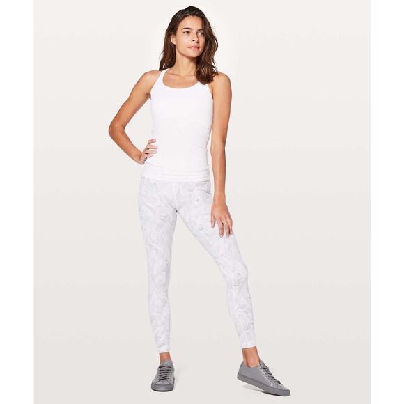 Lululemon White Ebb to Street Ribbed Tank II Size 8 Yoga Workout Athleisure - Picture 8 of 8